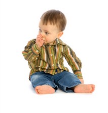 boy sucking thumb image